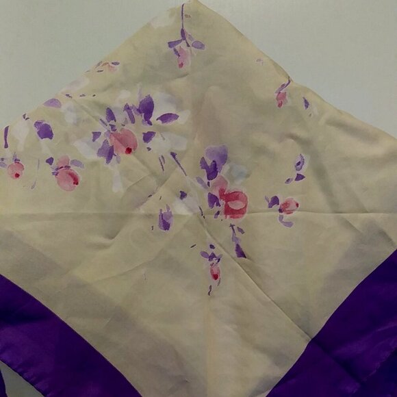 Vintage Ludovisi Roma Scarf  Floral Silk Elegance  Italian Retro Glam 🧣🇮🇹 - Picture 3 of 9